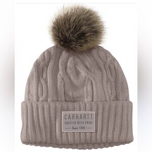 Women’s Carhartt Knit Pom Pom Beanie Purple